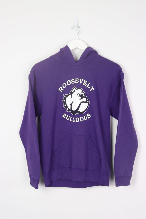 Vintage Roosevelt Bulldogs Logo Hoodie (W) XS - Purple - ENDKICKS