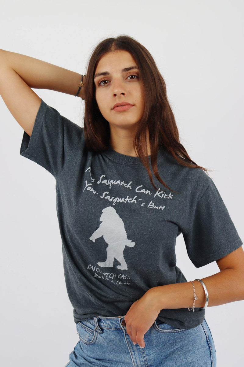 Vintage Sasquatch Logo T-Shirt S - Grey - ENDKICKS