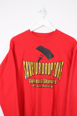Vintage Save Our Drop Zone Sweatshirt M - Red - ENDKICKS