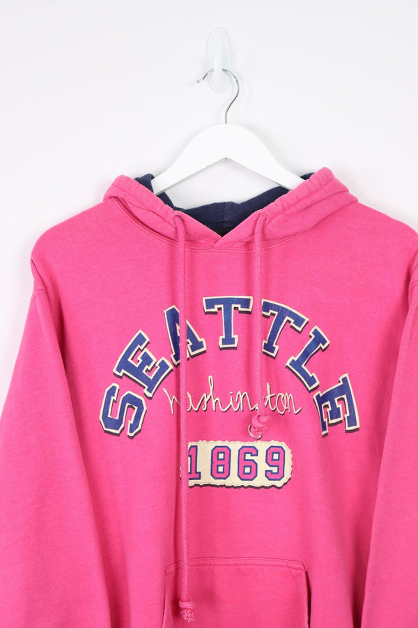 Vintage Seattle Washington Hoodie (W) L - Pink - ENDKICKS