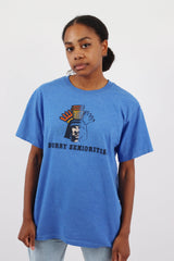 Vintage Senoritis Logo T-Shirt L - Blue - ENDKICKS