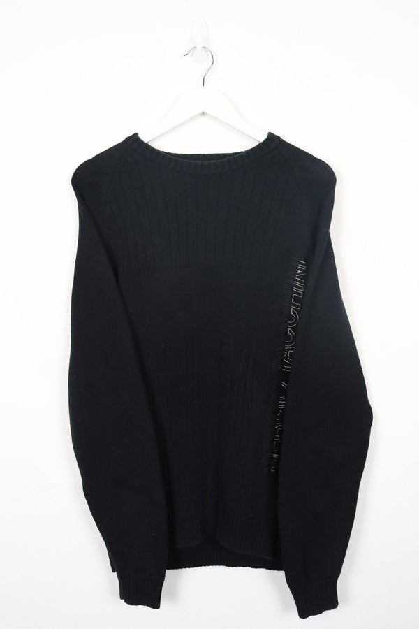 Vintage Sergio Tacchini Logo Sweatshirt XL - Black - ENDKICKS