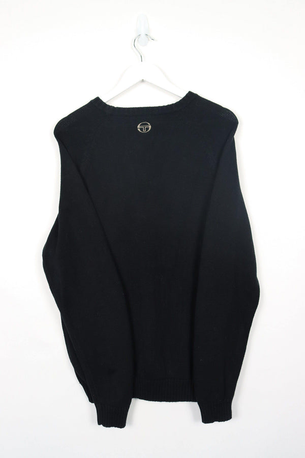 Vintage Sergio Tacchini Logo Sweatshirt XL - Black - ENDKICKS