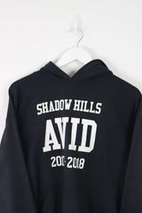 Vintage Shadow Hills Logo Hoodie M - Black - ENDKICKS
