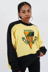 Vintage Sports Active Wear Sweatshirt XL - Yellow - ENDKICKS