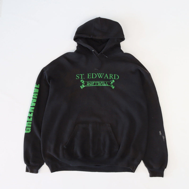 Vintage St. Edward Logo Hoodie XL - Black - ENDKICKS