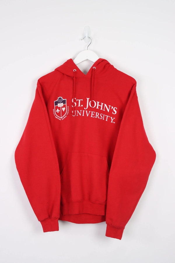 Vintage St. John University Hoodie M - Red - ENDKICKS