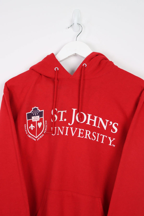 Vintage St. John University Hoodie M - Red - ENDKICKS