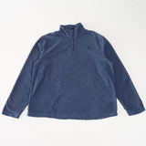 Vintage Starter 1/4 Zip Fleece Sweatshirt L - Blue - ENDKICKS