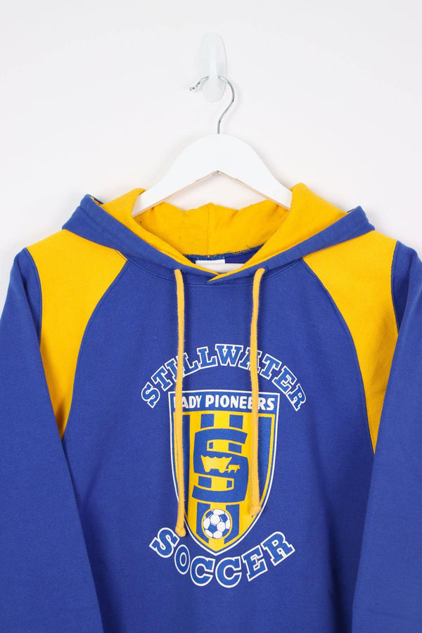 Vintage Stillwater Soccer Logo Hoodie M - Blue - ENDKICKS
