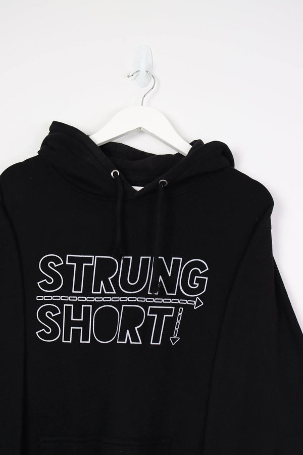 Vintage Strung Short Logo Hoodie M - Black - ENDKICKS