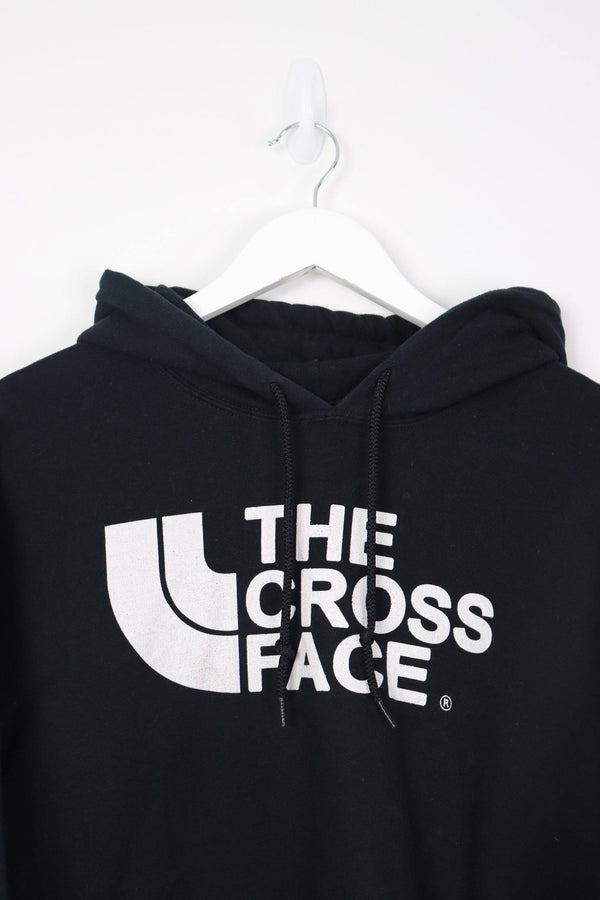 Vintage The Cross Face Logo Hoodie M - Black - ENDKICKS