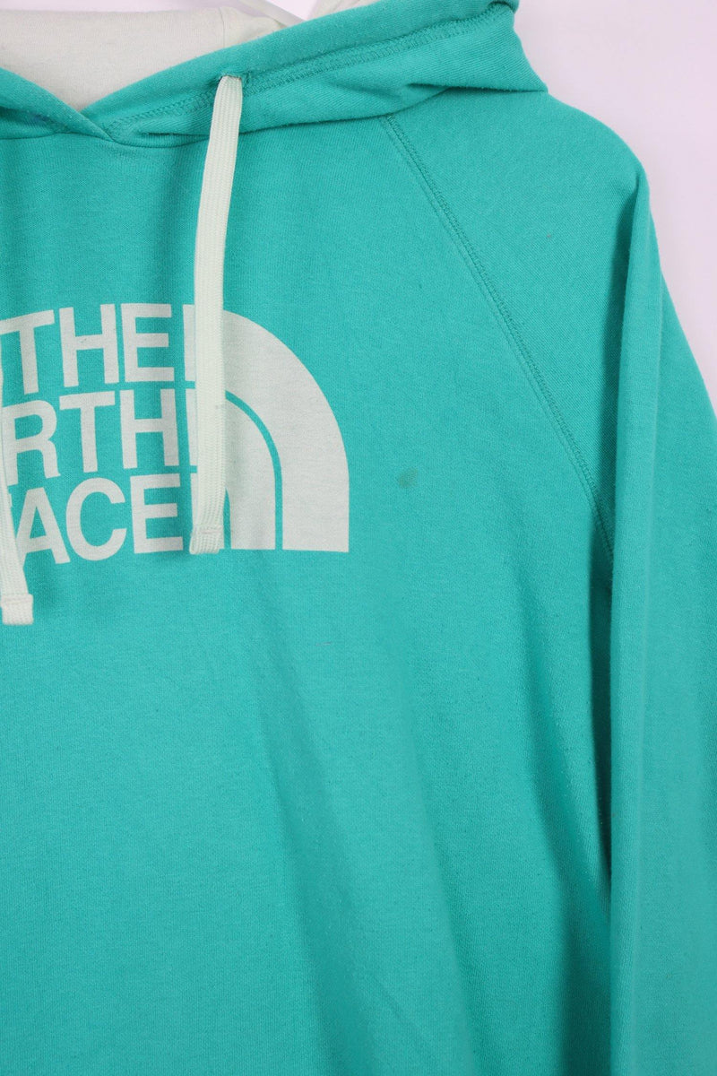 Vintage The North Face Logo Hoodie (W) XL - Green - ENDKICKS
