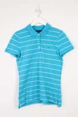 Vintage Tommy Hilfiger Logo Polo Shirt (W) M - Blue - ENDKICKS