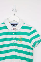 Vintage Tommy Hilfiger Logo Polo Shirt (W) M - Green - ENDKICKS