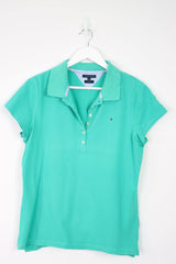 Vintage Tommy Hilfiger Logo Polo Shirt (W) XL - Green - ENDKICKS