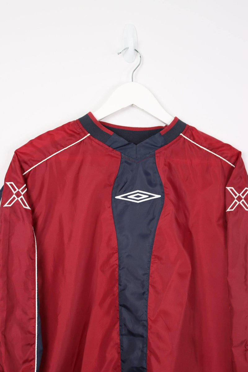 Vintage Umbro Center Logo Sweatshirt XS - Red - ENDKICKS