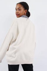 Vintage United Cotton Logo Sweatshirt XL - Creme - ENDKICKS