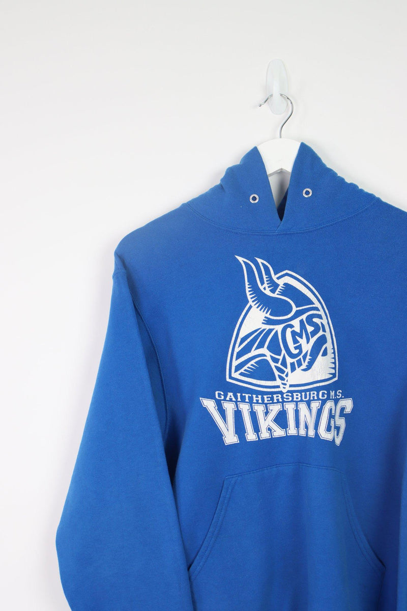 Vintage Vikings Logo Hoodie S - Blue - ENDKICKS