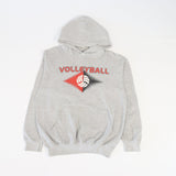 Vintage Volleyball Logo Hoodie M - Grey - ENDKICKS
