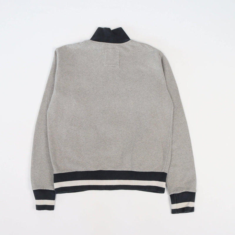 Vintage Woolrich Spellout Zip Sweatshirt S - Grey - ENDKICKS
