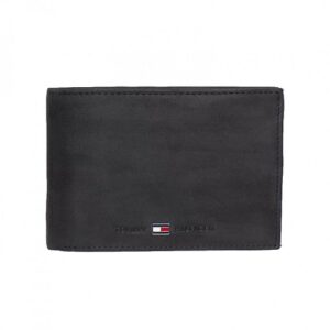 Tommy Hilfiger PORTEFEUILLE JOHNSON CC EN CUIR NOIR -13X9.5X3CM
