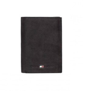 Tommy Hilfiger PORTEFEUILLE VERTICAL PLIABLE EN CUIR NOIR