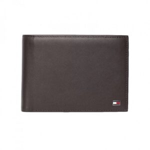 Tommy Hilfiger PORTEFEUILLE EN CUIR ETON CC MARRON -13X2X9,5CM